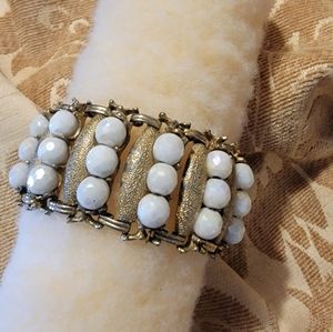 Stunning VTG Signed HOBE ART DECO Bracelet Bangle